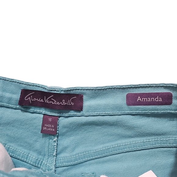 Gloria Vanderbilt denim jeans size 16, Pale Cerulean - Picture 3 of 7